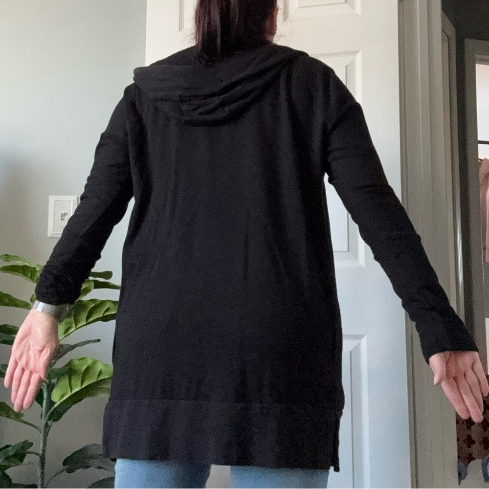 Soma Black Hooded long Wknd Cardigan medium med